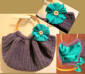 swag bag crochet with lining